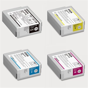 Volledige set inktpatronen voor Epson ColorWorks C4000, Matte Black